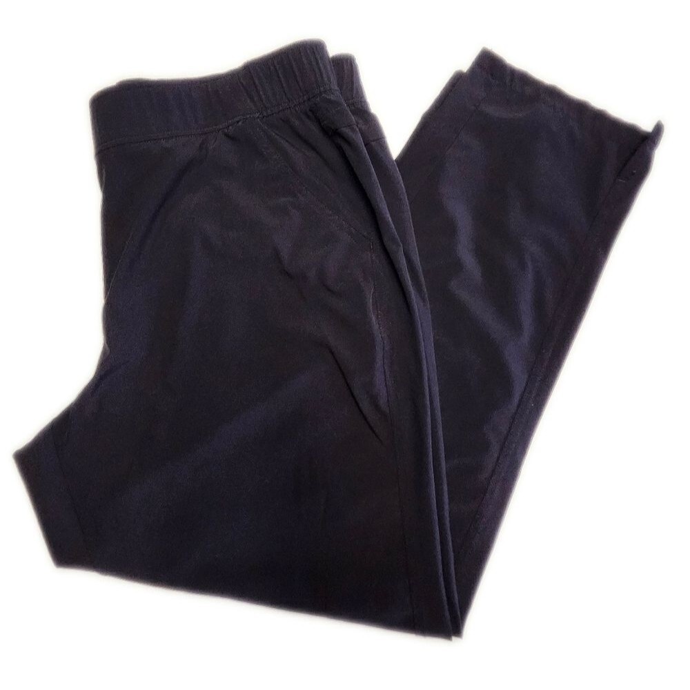 Eddie Bauer Elastic Waistband Black Silky Feel Jogger Sweatpants, L